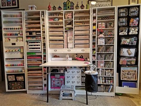 metal scrap box|scrapbooking tables and storage.